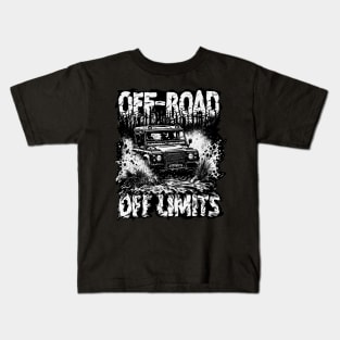 Off Road Off Limits black Kids T-Shirt